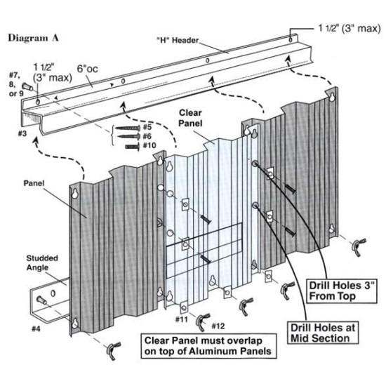 Storm Panel F-Track Studless | Hurricane Shutter Tracking
